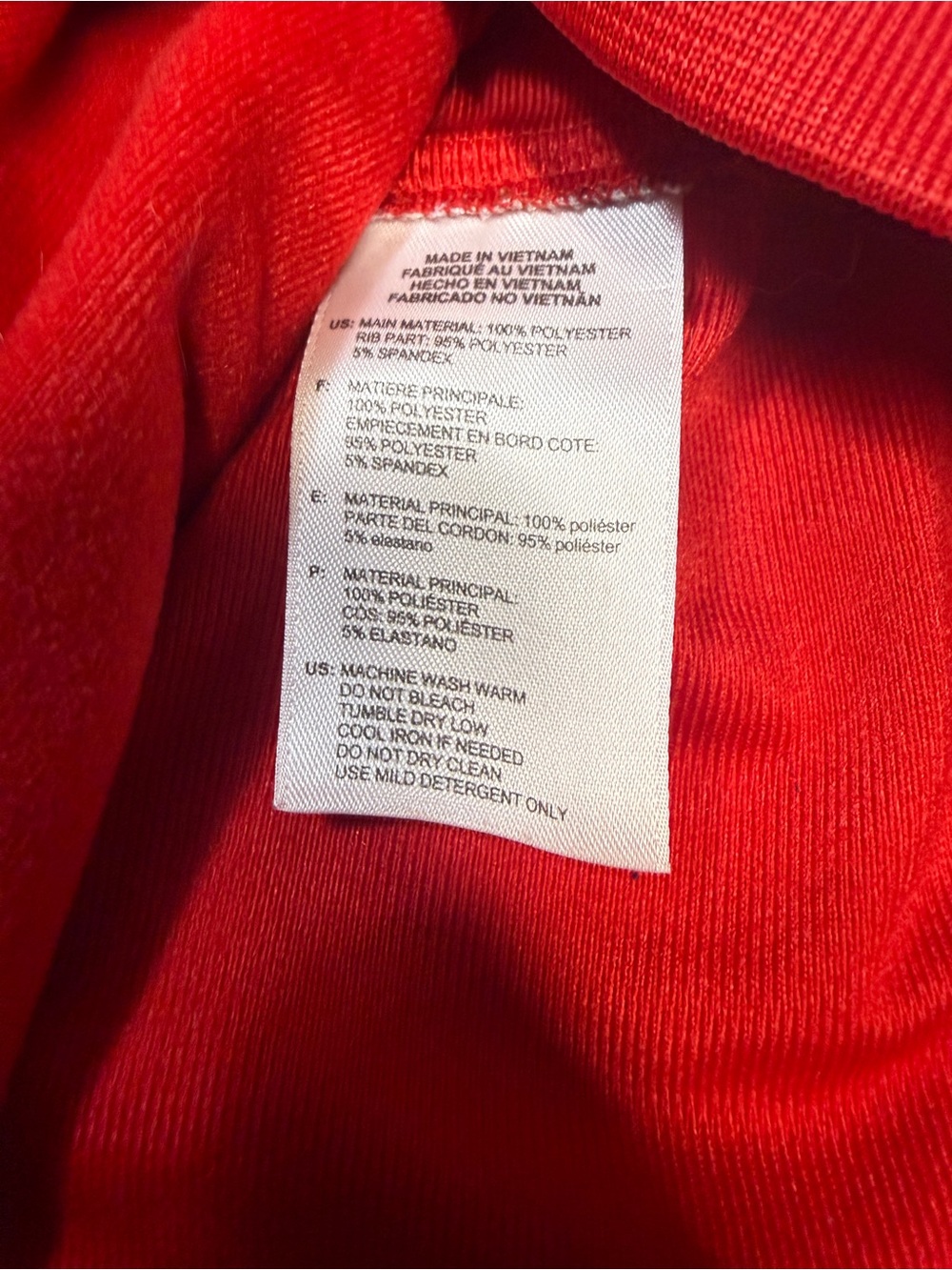 adidas Red Track Jacket with Black Stripes - Picture 7 of 10